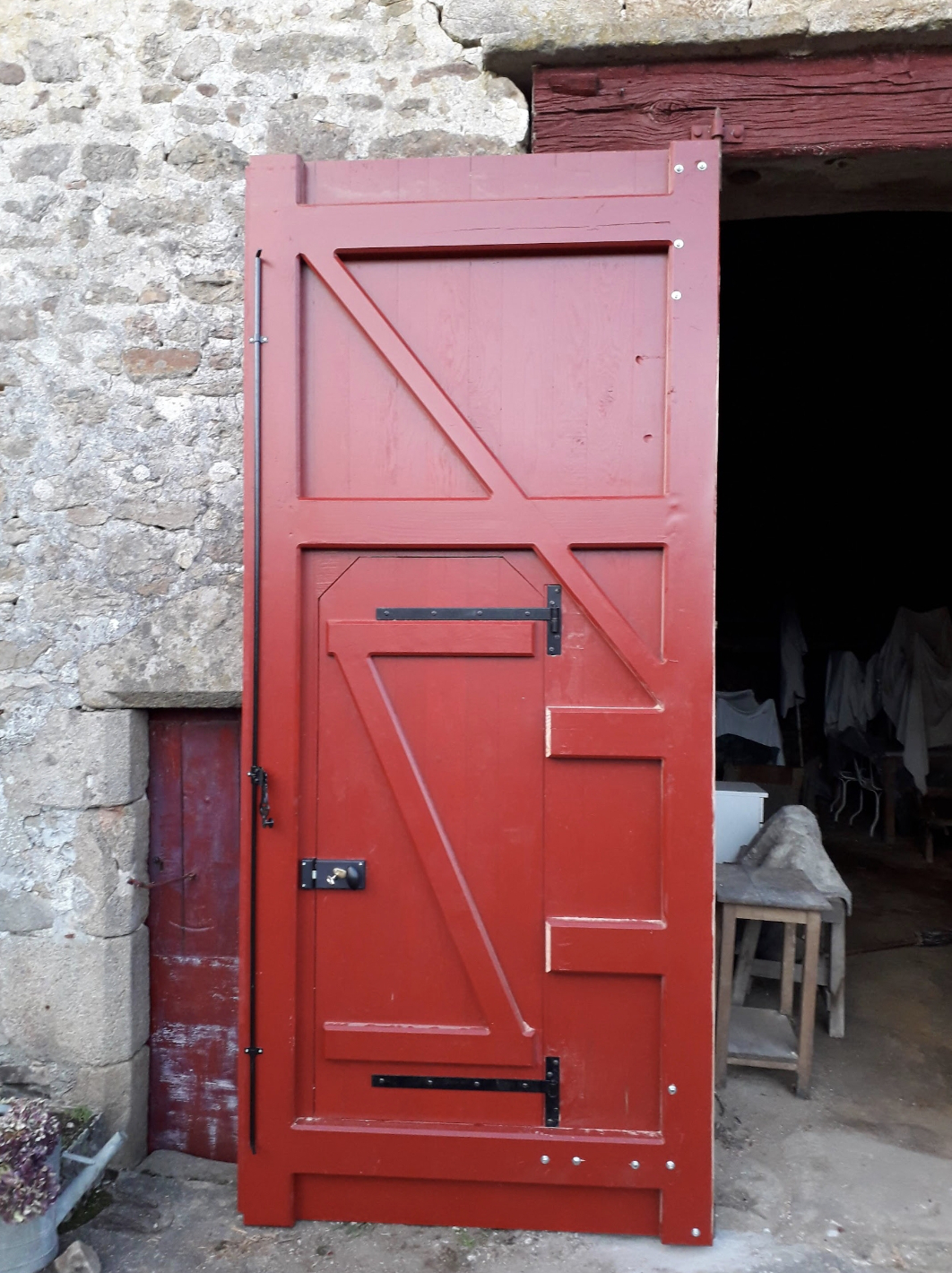 Porte de grange en bois